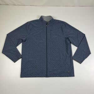Travis Mathew Reversible Jacket Mens Gray Blue Long Sleeve Golf Windbreaker‎ 2XL